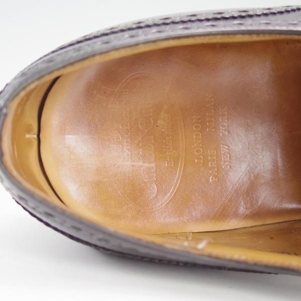 極上★チャーチ 95F/UK9.5【貴重★73ラスト/CHETWYND似寄りモデル】NENE/フルブローグ/ポリッシュドバインダーカーフ/黒/Church's★e028