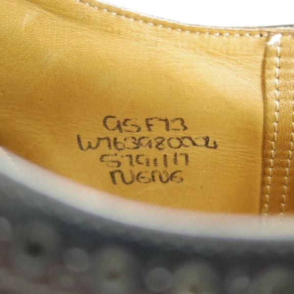 極上★チャーチ 95F/UK9.5【貴重★73ラスト/CHETWYND似寄りモデル】NENE/フルブローグ/ポリッシュドバインダーカーフ/黒/Church's★e028