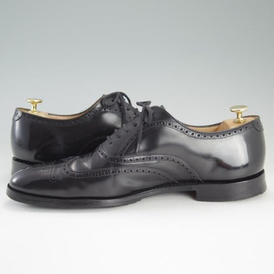 極上★チャーチ 95G/UK9.5【★フルブローグ/136ラスト/NEWYORK】ポリッシュドバインダーカーフ/黒/メンズ/ニューヨーク/Church's★e029