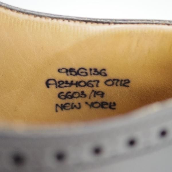 極上★チャーチ 95G/UK9.5【★フルブローグ/136ラスト/NEWYORK】ポリッシュドバインダーカーフ/黒/メンズ/ニューヨーク/Church's★e029