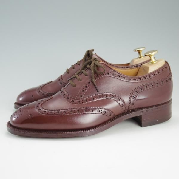 美品★チャーチ 55F/UK5.5【旧チャーチ★73ラスト/CHETWYND/チェットウィンド】3都市ロゴ/フルブローグ/茶/カーフ/Church's★e031