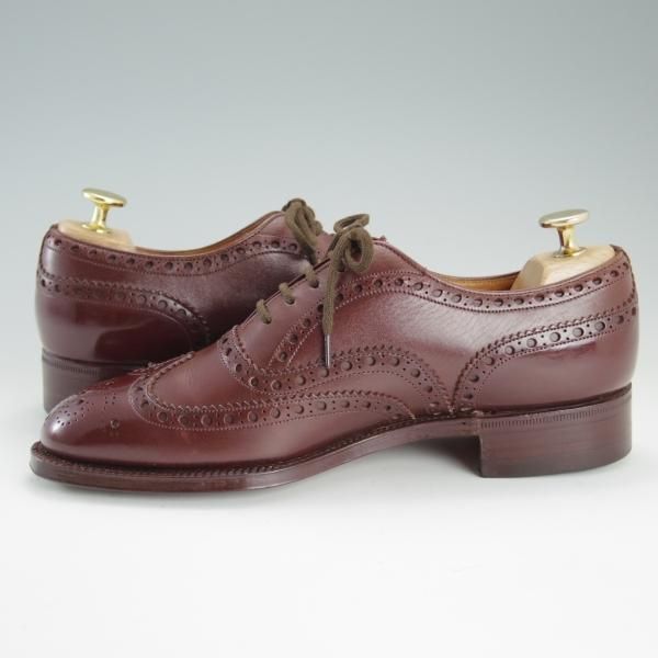 美品★チャーチ 55F/UK5.5【旧チャーチ★73ラスト/CHETWYND/チェットウィンド】3都市ロゴ/フルブローグ/茶/カーフ/Church's★e031