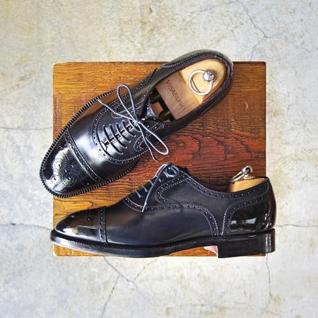 極美品★チャーチ 55G/UK5.5【最上級★マスタークラス/Masterclass】旧チャーチ/35ラスト/FIELDING/カーフ/黒/メンズ/Church's★e032