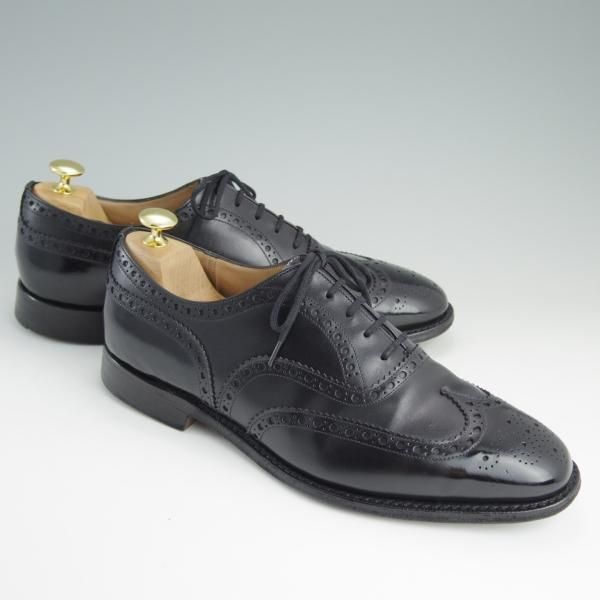 極上★チャーチ 90F/UK9【貴重★73ラスト仕様のバーウッド/BRISBANE】ブリスベン/5都市ロゴ/フルブローグ/カーフ/黒/Church's★e040