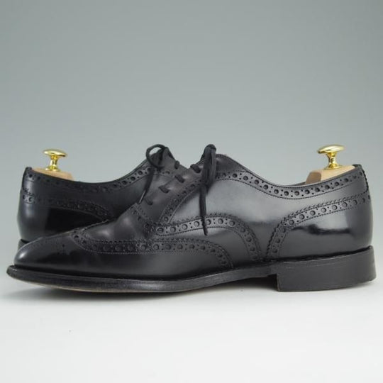 極上★チャーチ 90F/UK9【貴重★73ラスト仕様のバーウッド/BRISBANE】ブリスベン/5都市ロゴ/フルブローグ/カーフ/黒/Church's★e040