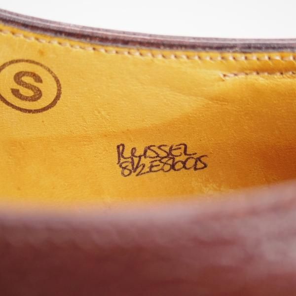 ジョンロブ　6E 【8695ラスト/バッファローレザー/RUSSEL/ラッセル】 ジョンロブ RUSSEL(ラッセル)パンチドキャップ ブラック バッファロー