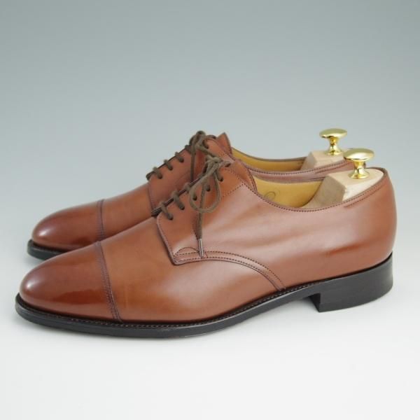 極上★ジョンロブ 6.5EE【貴重★8695ラスト/DERAN】ストレートチップ/ダービーシューズ/カーフ/Chestnut antique/メンズ/JOHN LOBB★e042