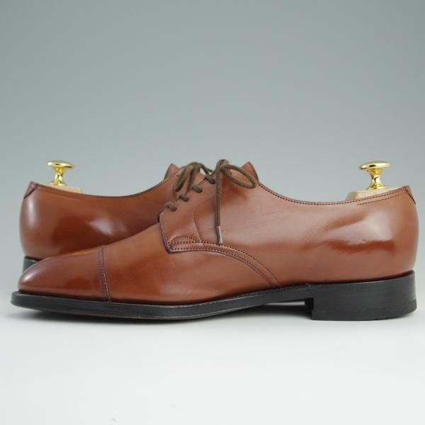 極上★ジョンロブ 6.5EE【貴重★8695ラスト/DERAN】ストレートチップ/ダービーシューズ/カーフ/Chestnut antique/メンズ/JOHN LOBB★e042