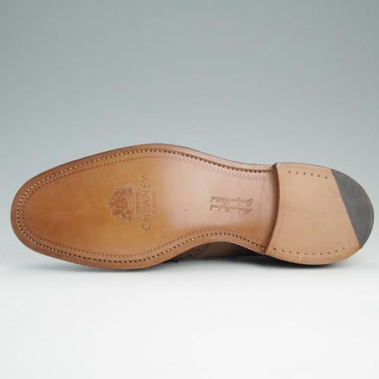 新品★(英)チーニー 8.5E【定価￥66,960-★HAVELOCK/125ラスト】フルブローグ/カーフ/茶/メンズ/CHEANEY★e043