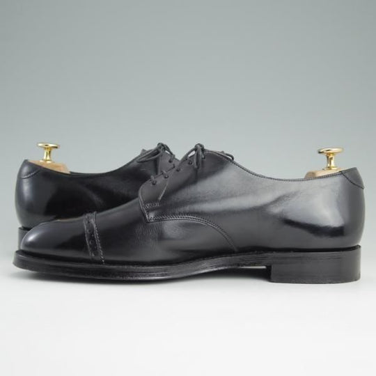 極上★(英)チーニー 8F【定価￥63,720-★ASTWELL/1886ラスト】パンチドキャップトゥ/カーフ/黒/メンズ/CHEANEY★e044