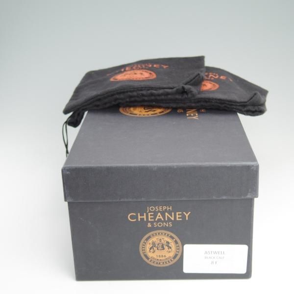 極上★(英)チーニー 8F【定価￥63,720-★ASTWELL/1886ラスト】パンチドキャップトゥ/カーフ/黒/メンズ/CHEANEY★e044