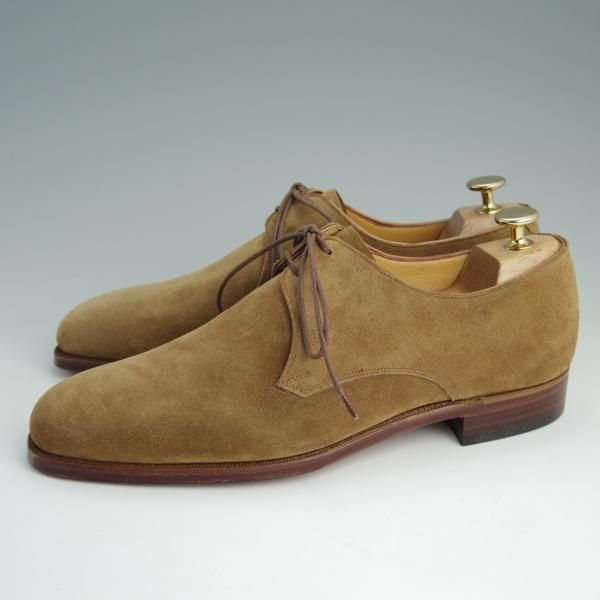 未使用★(英)グレンソン 7E【貴重★footmaster/フットマスター】31029/プレーントゥ/スエード/薄茶/メンズ/GRENSON★e045