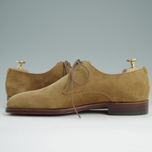 未使用★(英)グレンソン 7E【貴重★footmaster/フットマスター】31029/プレーントゥ/スエード/薄茶/メンズ/GRENSON★e045