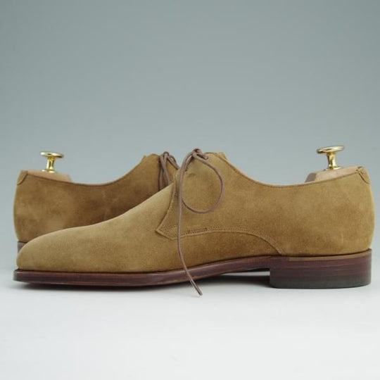 未使用★(英)グレンソン 7E【貴重★footmaster/フットマスター】31029/プレーントゥ/スエード/薄茶/メンズ/GRENSON★e045