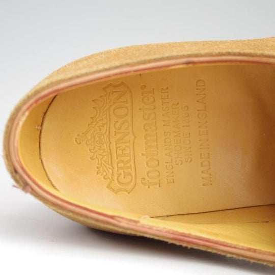 未使用★(英)グレンソン 7E【貴重★footmaster/フットマスター】31029/プレーントゥ/スエード/薄茶/メンズ/GRENSON★e045
