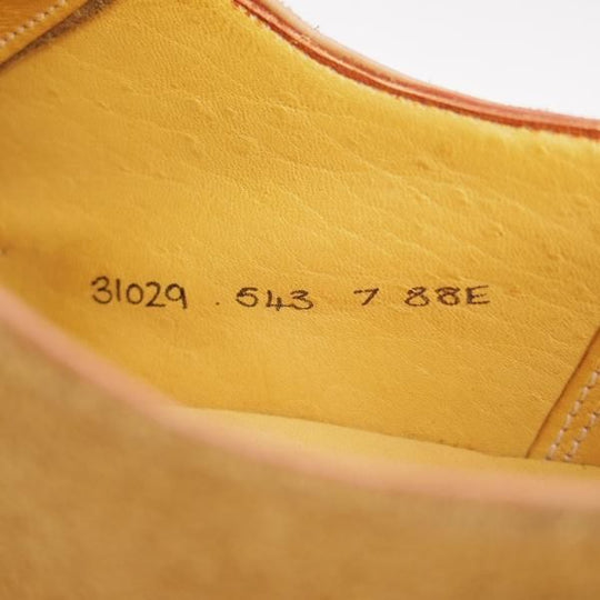 未使用★(英)グレンソン 7E【貴重★footmaster/フットマスター】31029/プレーントゥ/スエード/薄茶/メンズ/GRENSON★e045