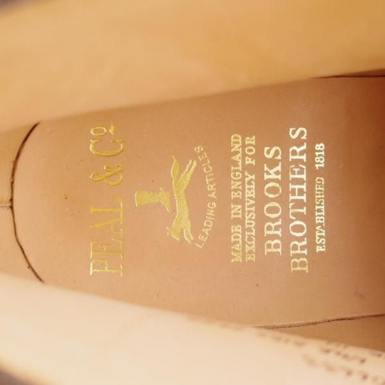 未使用★(英)アルフレッド・サージェント製 UK6/US6.5E【★ブルックスブラザーズ別注/Peal&co】ダイナイトソール/BROOKS BROTHERS★e046