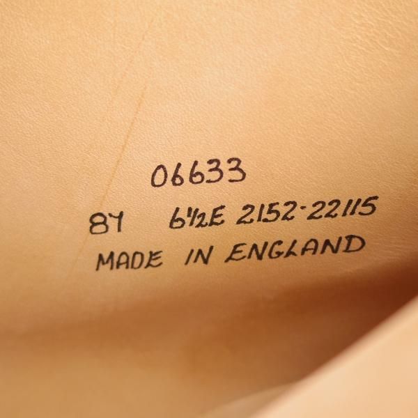 未使用★(英)アルフレッド・サージェント製 UK6/US6.5E【★ブルックスブラザーズ別注/Peal&co】ダイナイトソール/BROOKS BROTHERS★e046