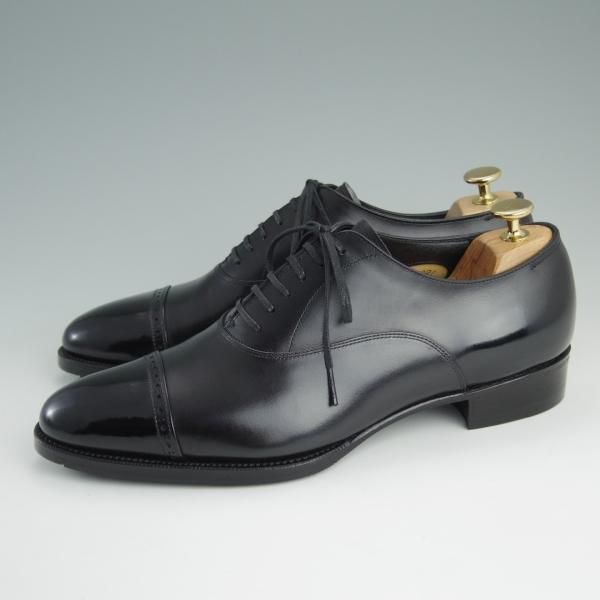 極美品★トレーディングポスト SIZE 7.5【定価￥75,600-★Prestige Collection/TP1991】66ラスト/ボックスカーフ/黒/Trading Post★e047