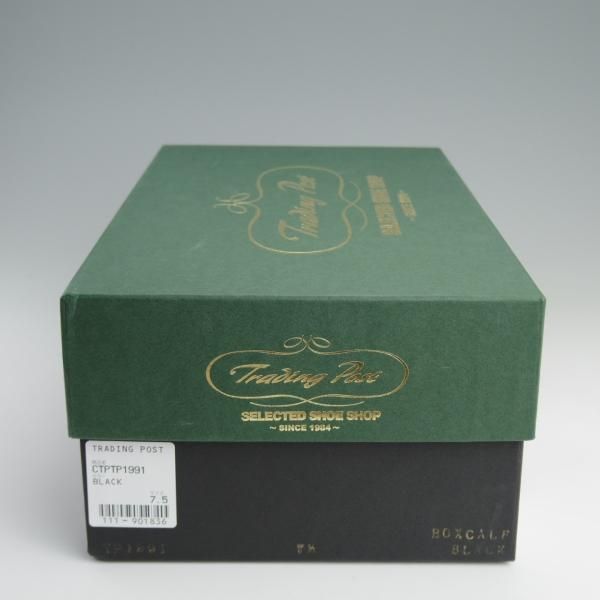 極美品★トレーディングポスト SIZE 7.5【定価￥75,600-★Prestige Collection/TP1991】66ラスト/ボックスカーフ/黒/Trading Post★e047
