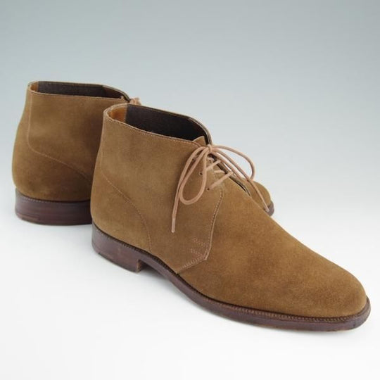 美品★クロケット&ジョーンズ 6E【貴重★(英)ジョージクレバリー別注/チャッカブーツ】スエード/GEORGE CLEVERLEY/Crockett&Jones★e050