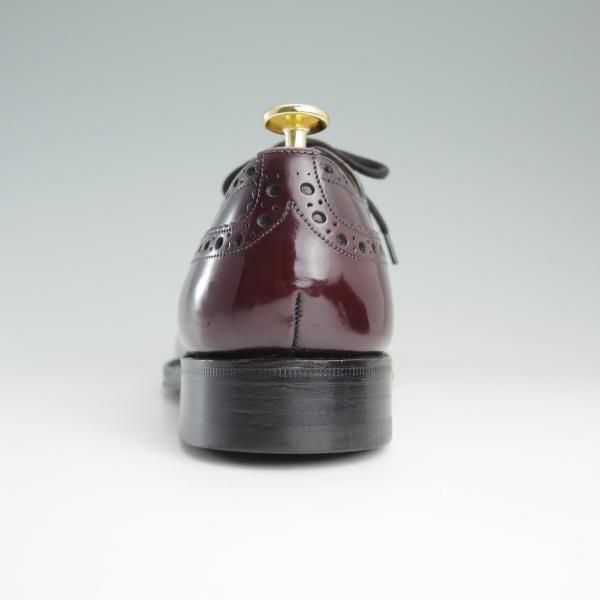 美品★チャーチ 60G/UK6【貴重★セミブローグ版BURWOOD/バーウッド】81ラスト/KEYHAM/ポリッシュドバインダーカーフ/赤茶/Church's★e053