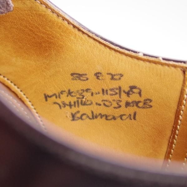 極上★チャーチ 85E/UK8.5【旧チャーチ★コンサル同仕様/ブックバインダーカーフ】73ラスト/3都市ロゴ/BALMORAL/メンズ/Church's★e054