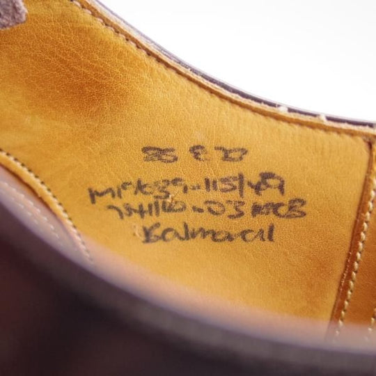 極上★チャーチ 85E/UK8.5【旧チャーチ★コンサル同仕様/ブックバインダーカーフ】73ラスト/3都市ロゴ/BALMORAL/メンズ/Church's★e054