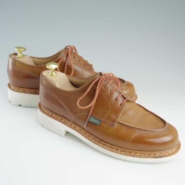 極上★パラブーツ SIZE 5.5【定価￥70,200-★シャンボード/CHAMBORD】OCRE/TEXソール/リスレザー/茶/Uチップ/メンズ/Paraboot★e055