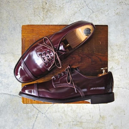 極美品★(英)SANDERS/サンダース SIZE 6【コマンドソール仕様★ストレートチップ/1128R】ポリッシュレザー/赤茶/メンズ★e057