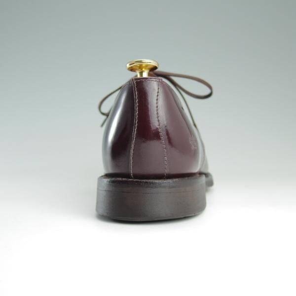 極美品★(英)SANDERS/サンダース SIZE 6【コマンドソール仕様★ストレートチップ/1128R】ポリッシュレザー/赤茶/メンズ★e057