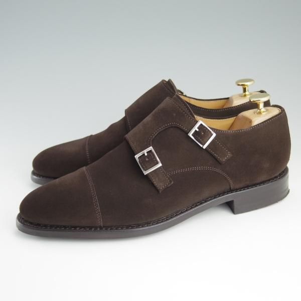 極美品★(スペイン製)Berwick/バーウィック SIZE 7【ダイナイトソール★グッドイヤーウェルテッド製法】ダブルモンク/スエード★e059