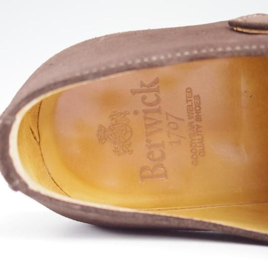 極美品★(スペイン製)Berwick/バーウィック SIZE 7【ダイナイトソール★グッドイヤーウェルテッド製法】ダブルモンク/スエード★e059