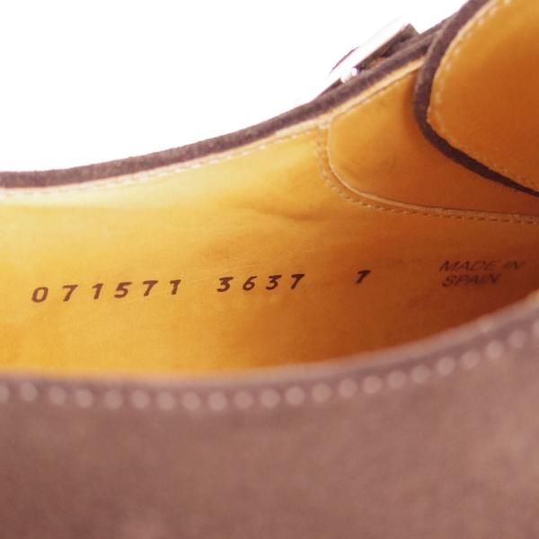 極美品★(スペイン製)Berwick/バーウィック SIZE 7【ダイナイトソール★グッドイヤーウェルテッド製法】ダブルモンク/スエード★e059