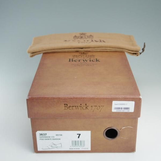 極美品★(スペイン製)Berwick/バーウィック SIZE 7【ダイナイトソール★グッドイヤーウェルテッド製法】ダブルモンク/スエード★e059