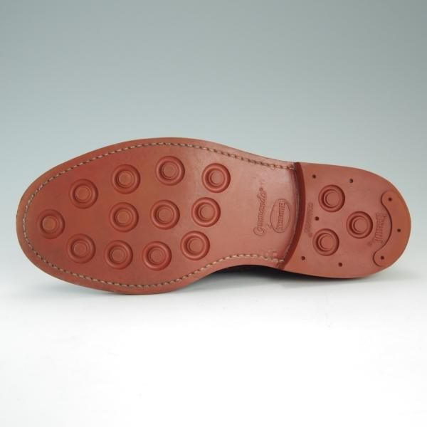 美品★(英)サンダース製 SIZE 6.5【コマンドソール仕様★(英)Herring Shoes別注/フルブローグ】グレインレザー/赤茶/SANDERS★e064