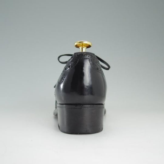 極上★(伊製)Le Yucca's/レユッカス(レディース) SIZE 37【貴重★エンツォ・ボナフェ製/ギリーシューズ】カーフ/黒/Enzo Bonafe★e065