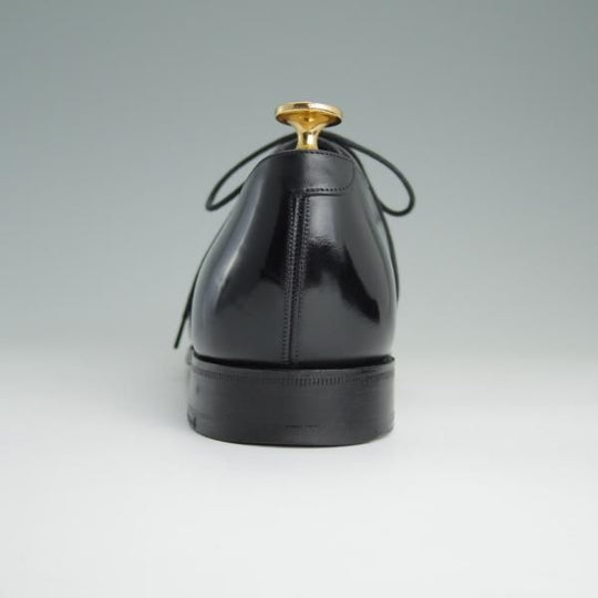 美品★チャーチ 70F/UK7【貴重★半カラス仕上げ/プレーントゥ/THURLBY】4都市ロゴ/Vフロント/カーフ/黒/メンズ/Church's★e069