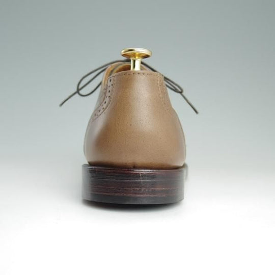 未使用★(米)RANCOURT/ランコート 8.5D【貴重★オイルドレザー×スエード/Greg Chapman】フルブローグ/茶×灰緑/メンズ★e073