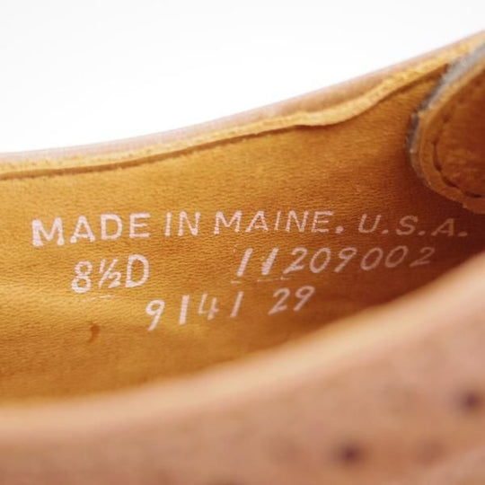 未使用★(米)RANCOURT/ランコート 8.5D【貴重★オイルドレザー×スエード/Greg Chapman】フルブローグ/茶×灰緑/メンズ★e073