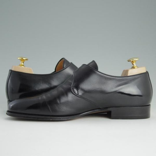 美品★(伊)タニノクリスチー SIZE 6【定価10万円以上★モンクストラップ】128776/カーフ/黒/メンズ/TANINO CRISCI★e074