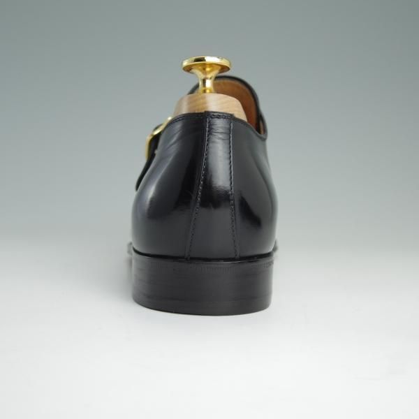 美品★(伊)タニノクリスチー SIZE 6【定価10万円以上★モンクストラップ】128776/カーフ/黒/メンズ/TANINO CRISCI★e074