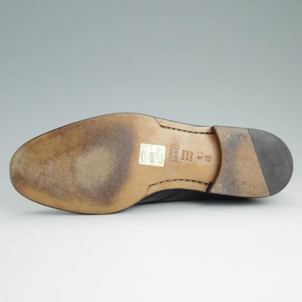 美品★(伊)タニノクリスチー SIZE 6【定価10万円以上★モンクストラップ】128776/カーフ/黒/メンズ/TANINO CRISCI★e074