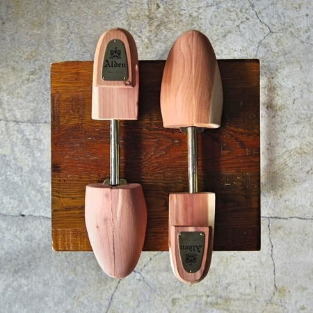 美品★オールデン Mサイズ【★純正シューツリー/(米)ロチェスター製】木製シューキーパー/ROCHESTER/メンズ/Alden★e076