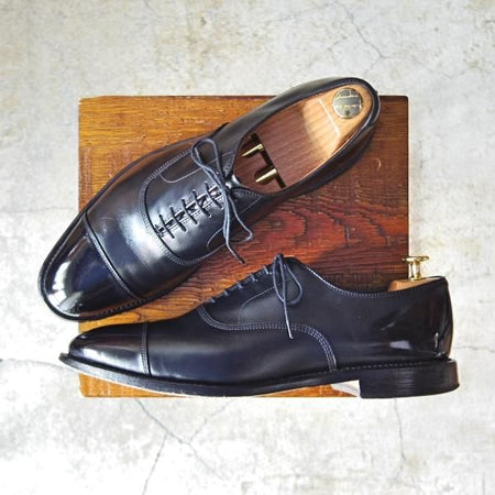 極上★(米)アレンエドモンズ 9.5C【定価￥74,520-★パークアベニュー/Park Avenue】ストレートチップ/カーフ/黒/ALLEN EDMONDS★e082