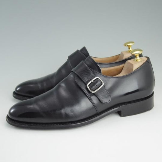 極上★チャーチ 60F/UK6【★モンクストラップ/BAMPTON/108ラスト】FLEX CONSTRUCTION/カーフ/黒/メンズ/Church's★e083