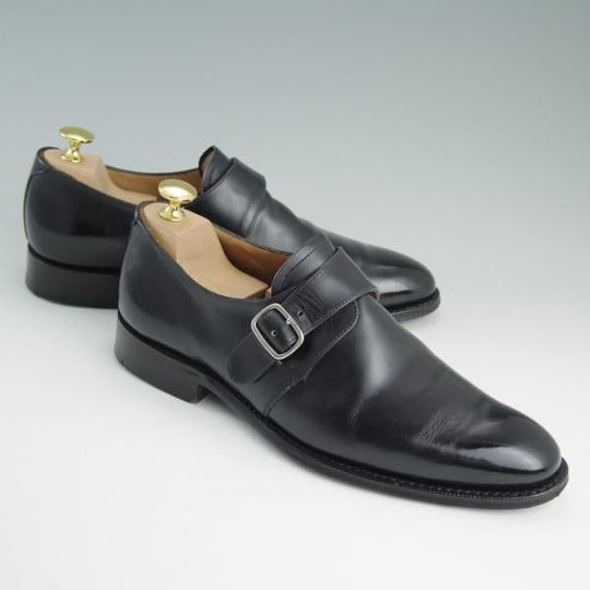 極上★チャーチ 60F/UK6【★モンクストラップ/BAMPTON/108ラスト】FLEX CONSTRUCTION/カーフ/黒/メンズ/Church's★e083