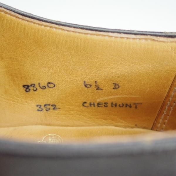 極上★クロケット&ジョーンズ 6.5D【貴重★(独)エドワードマイヤー別注/ペドフォームラスト】352ラスト/Cheshunt/Crockett&Jones★e084