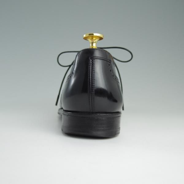 極上★クロケット&ジョーンズ UK7/US7.5D【★ブルックスブラザーズ別注/Peal&co】240ラスト/フルブローグ/黒/Crockett&Jones★e085