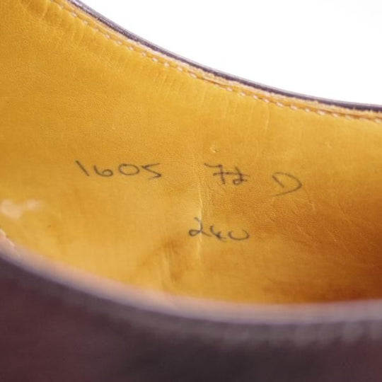 極上★クロケット&ジョーンズ UK7/US7.5D【★ブルックスブラザーズ別注/Peal&co】240ラスト/フルブローグ/黒/Crockett&Jones★e085